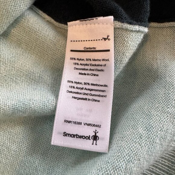 Smartwool Shadow Pine Pocket Sweater in Frosty Green Heather - Picture 9 of 10